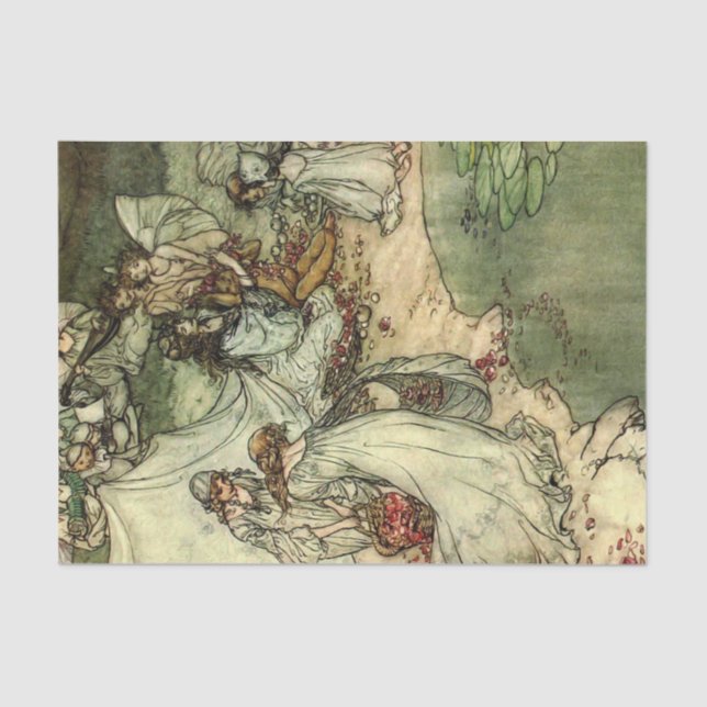 Storybook Ladies 2 Vintage Decoupage Tissue Paper (Front)