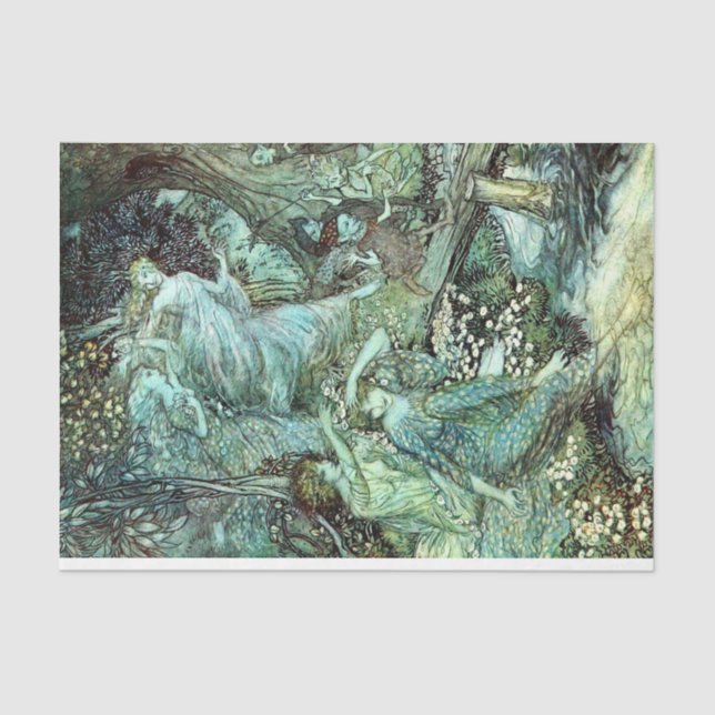 Storybook Ladies Vintage Decoupage Tissue Paper (Front)