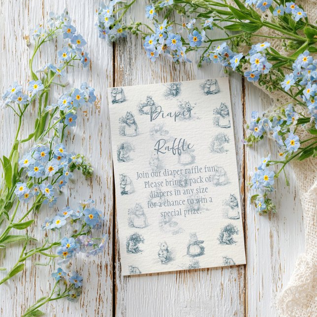 Storybook Little Mouse Diaper Raffle Enclosure Card (Creator Uploaded)