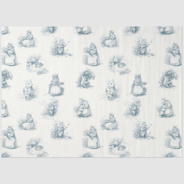 Storybook Little Mouse Tissue Paper (Front)