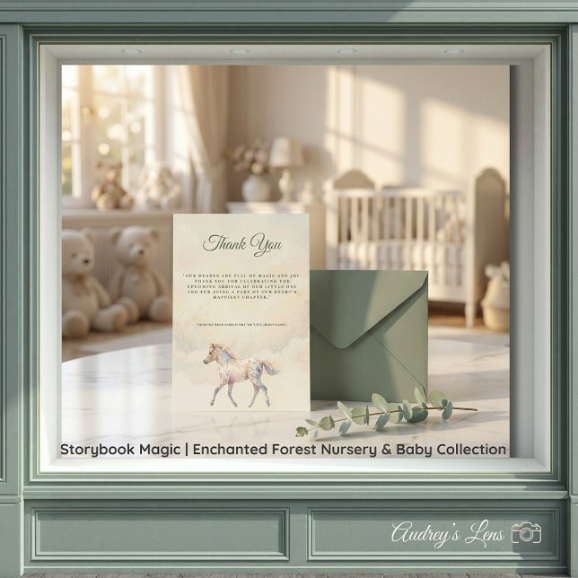 Storybook Magic Enchanted Forest Thank You Card (Storybook Magic | Enchanted Forest Nursery & Baby Collection)