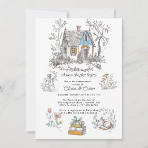 Storybook Mushroom Woodland Baby Shower Invitation