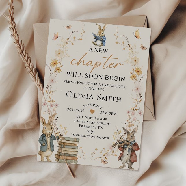 Storybook New Chapter Baby Shower Invitation (Creator Uploaded)