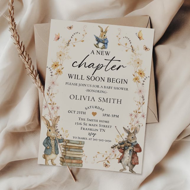 Storybook New Chapter Baby Shower Invitation (Creator Uploaded)