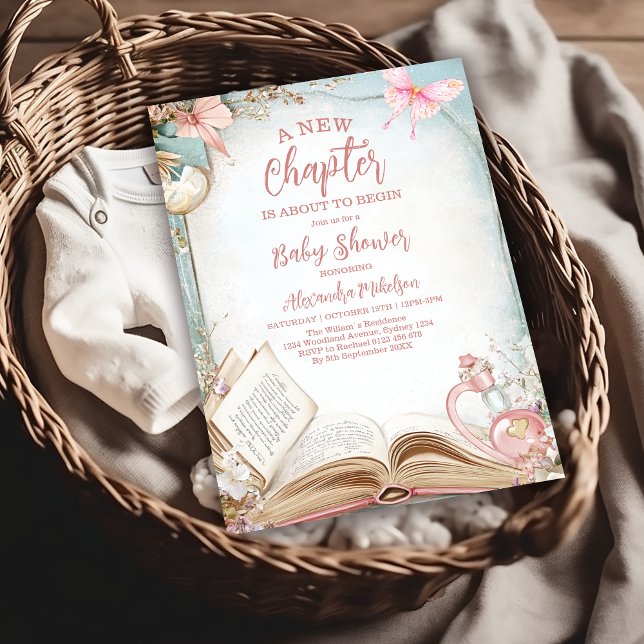 Storybook New Chapter Baby Shower Invitation (Creator Uploaded)