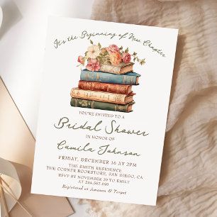 Storybook New Chapter Bridal Shower Invitation