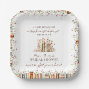 Storybook New Chapter Bridal Shower Party Paper Plate