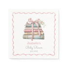 Storybook New Chapter pink ribbon girl baby shower