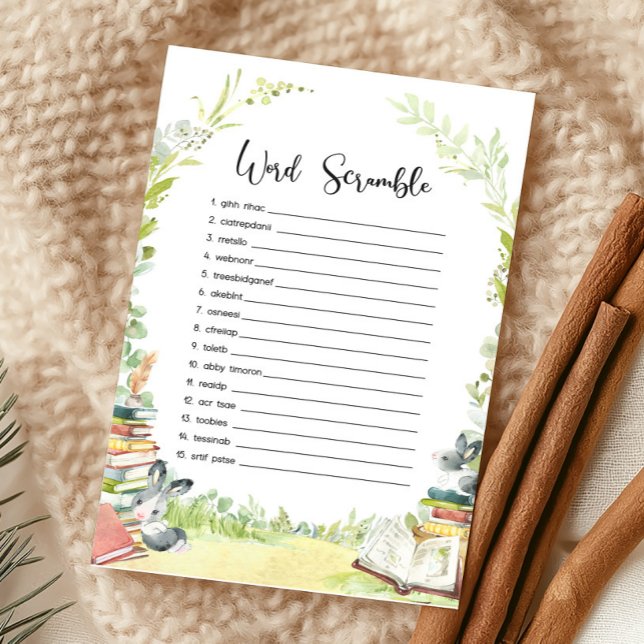 Storybook New Chapter Shower Word Scramble Game (Storybook New Chapter Baby Shower Game)