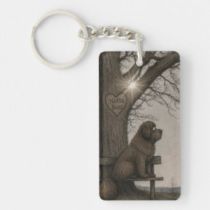 Storybook newfoundland  key ring