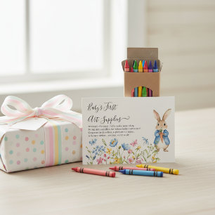 Storybook Rabbit Baby’s First Art Supplies  Enclosure Card