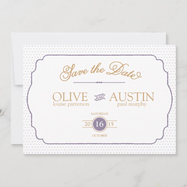 Storybook Romance Save the Date Cards (Front)