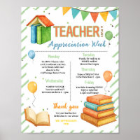 Storybook Teacher Appreciation Week Itinerary