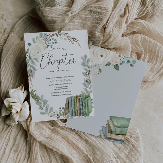 Storybook Themed Book Gender Nuetral Baby Shower  Invitation (Creator Uploaded)