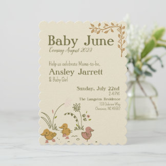 Storybook Vintage Baby Shower Invitation for Girl