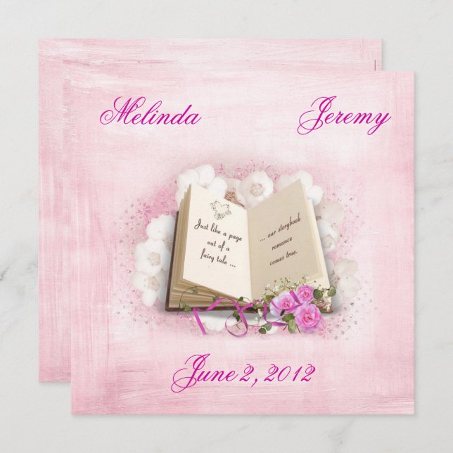 Storybook Wedding Invitation (Front/Back)