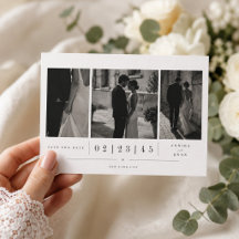 Storybook Wedding Save The Date Photo Card.