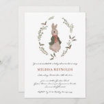 Storybook | Winter Bunny Baby Shower Invitation<br><div class="desc">A little bunny is on the way! Celebrate with this adorable bunny baby shower invitation. This cute rabbit watercolor illustration is perfect for your peter rabbit baby shower theme, woodland animal themed baby shower, or winter baby shower. Add your custom wording to this design by using the "Edit this design...</div>