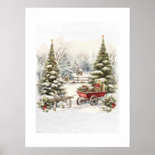 Storybook Winter Landscape Fine Art Print