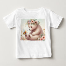 Storybook Woodland Babies Bear And Bee