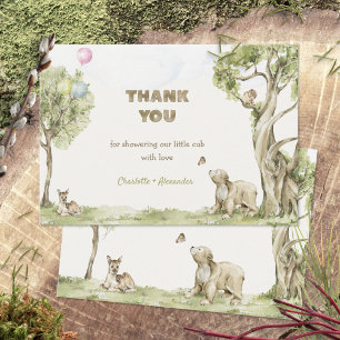 Storybook Woodland Bearly Wait Thank You Card