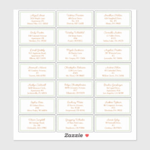 Storybook Woodland Fox Baby Shower Guest Address