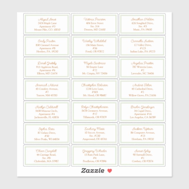 Storybook Woodland Fox Baby Shower Guest Address (Sheet)