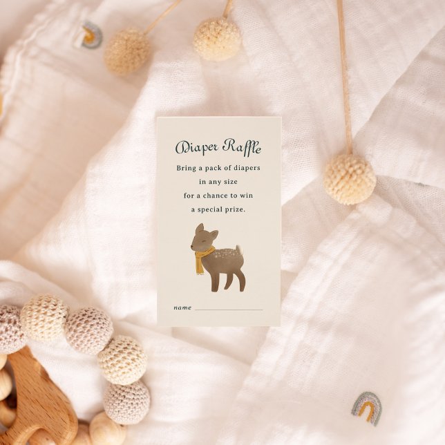 Storybook Woodland Friends Diaper Raffle Enclosure (Creator Uploaded)