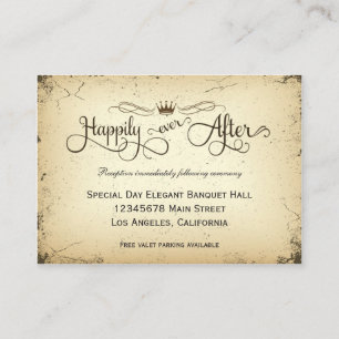 Storyline Formal Wedding Reception Card