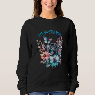 Storyteller Camera Photography Butterfly Photograp Sweatshirt