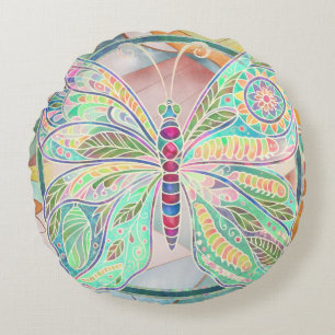 "Storyteller of Childhood Dreams" Round Pillow