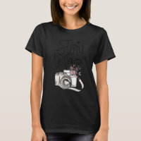Storyteller Photographer Vintage Camera With Flowe
