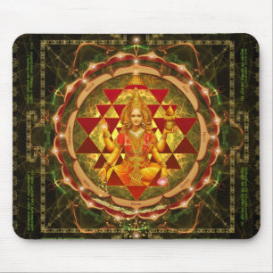 Stotram on Devi Lakshmi - Shri Yantra- Mahalakshmi Mouse Pad