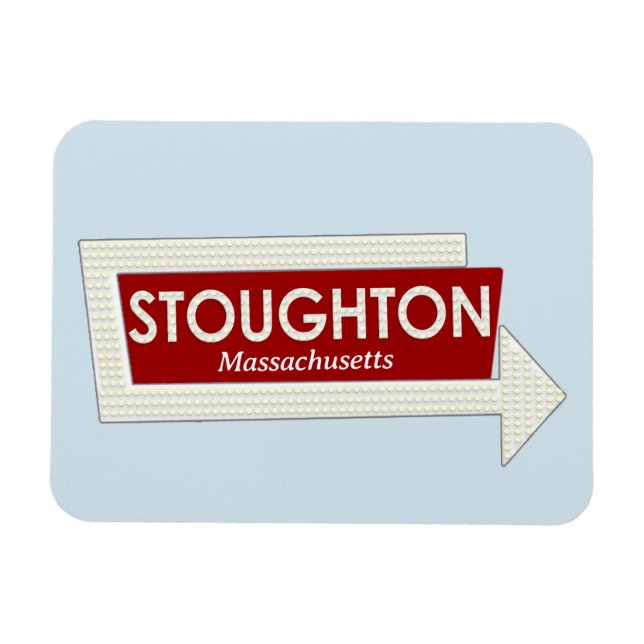 Stoughton Massachusetts Memories Magnet (Horizontal)