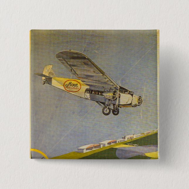 Stout Airlines 15 Cm Square Badge (Front)