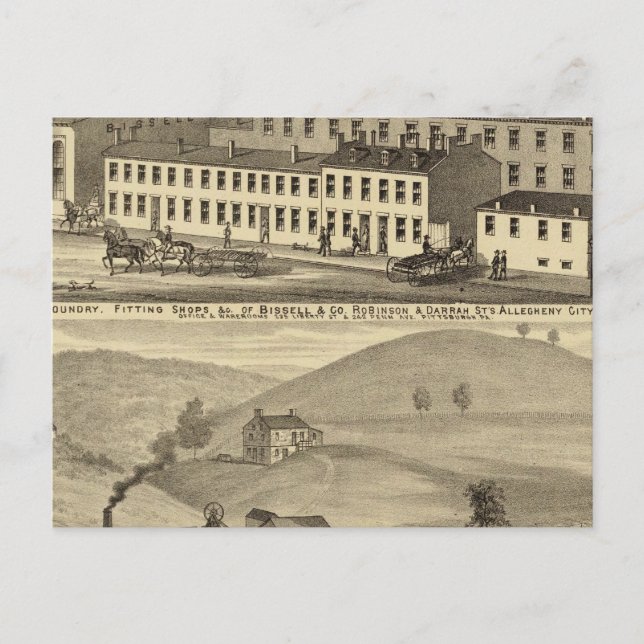 Stove foundry, fitting shops postcard (Front)