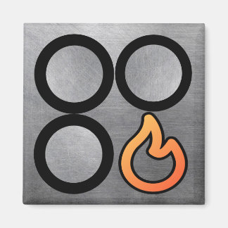 Stove Knob Front Right Burner Control Label Magnet
