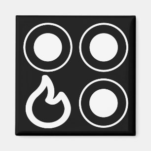 Stove Top Knob Front Left Burner Label Magnet