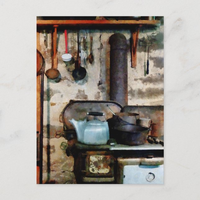 Stove With Tea Kettle Postcard (Front)