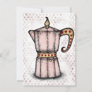 Stovetop Espresso Maker Greeting Card