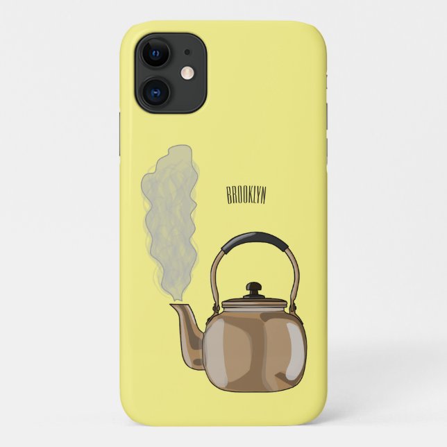 Stovetop or hob kettle cartoon illustration  Case-Mate iPhone case (Back)