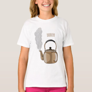 Stovetop or hob kettle cartoon illustration T-Shirt
