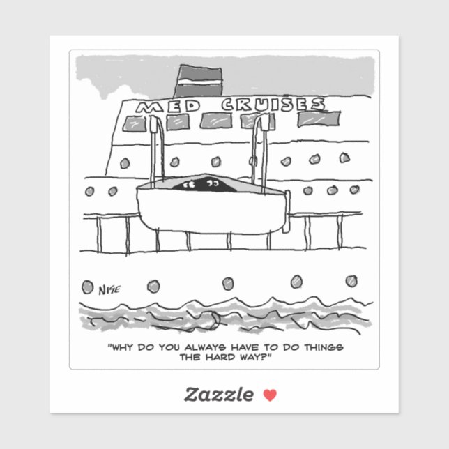 Stowaways on a Cruise Cartoon. (Sheet)