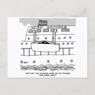 Stowaways on a Cruise Ship Postcard