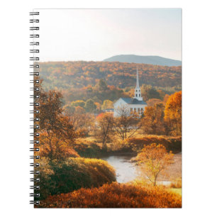 Stowe morning in Autumn with colourful foliage and Notebook