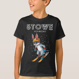 Stowe Vermont - Funny Ski Rabbit T-Shirt