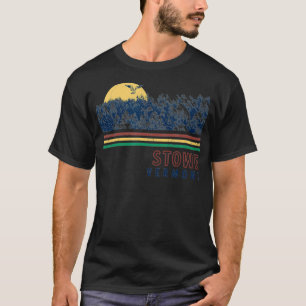 Stowe Vermont Hiking Skiing Retro  T-Shirt