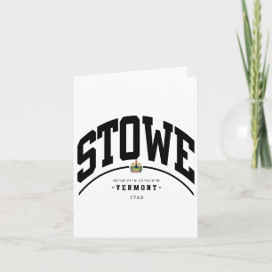 Stowe Vermont Hiking Stowe Souvenir Retro Mountain Card
