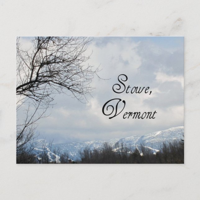 Stowe, Vermont Postcard (Front)
