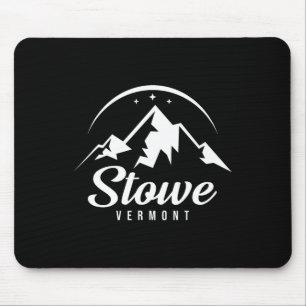 Stowe Vermont Ski Resort Skiing Snowboarding Mouse Pad